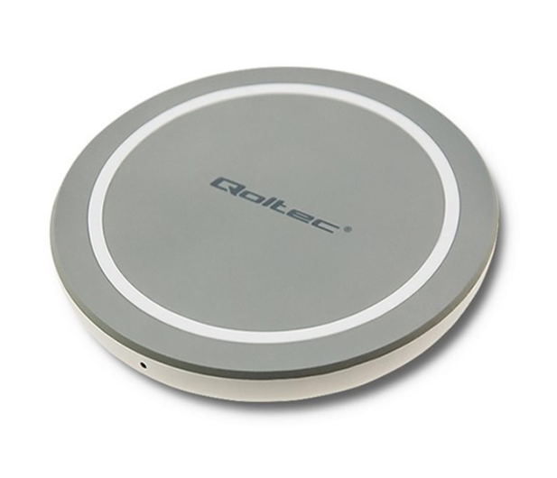 Qoltec Indukcyjna RING Quick Charge 10W (szary) - 480651 - zdjęcie